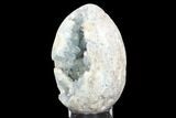Crystal Filled, Celestine (Celestite) Egg - Madagascar #126537-1